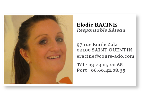 elodie racine, responsable réseau Cours Ado