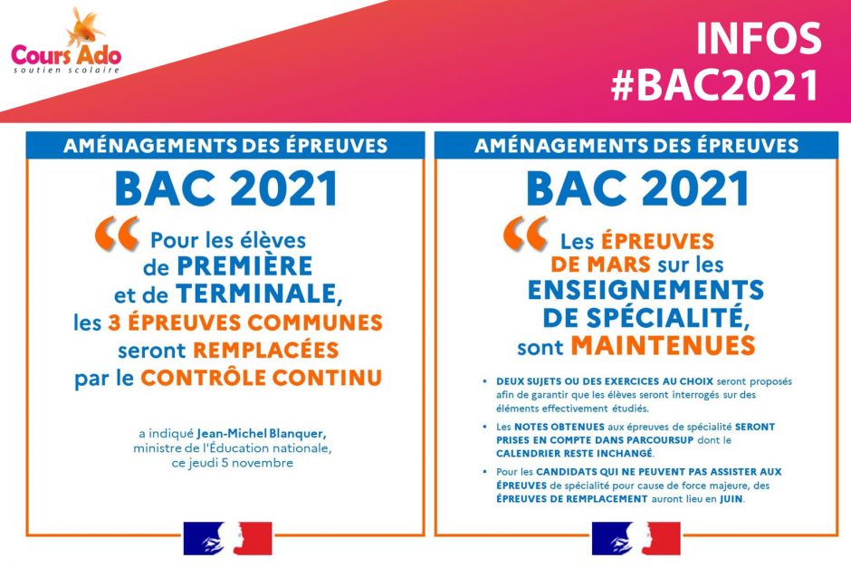 BAC 2021 : Les 3 épreuves d’évaluation communes remplacées au profit du contrôle continu