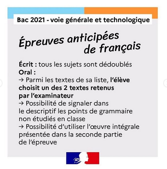 Français Bac 2021