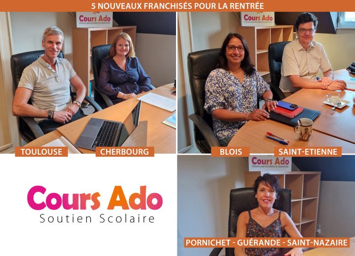 Les nouveau franchisés Cours Ado pour l’année 2023 !